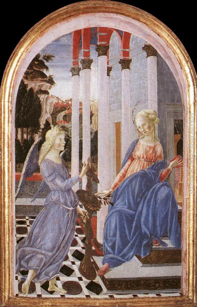Annunciation painting - Francesco Di Giorgio Martini Annunciation art painting